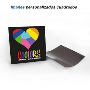 Imanes personalizados cuadrados