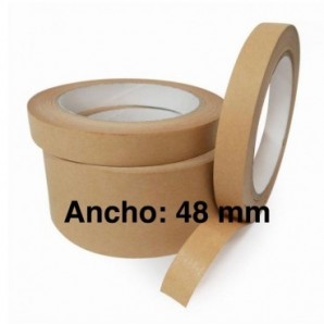 Precinto de papel Kraft solvente 48 mm.