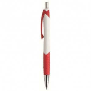 Bolígrafo de plástico Land Rojo