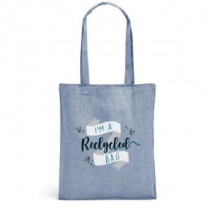 Bolsa de algodón reciclado con asas - vista 2