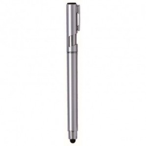 Bolígrafo de plástico Tasti con soporte móvil Plateado