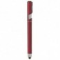 Bolígrafo de plástico Tasti con soporte móvil Rojo