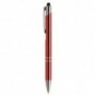 Bolígrafo de aluminio Toney con puntero Rojo