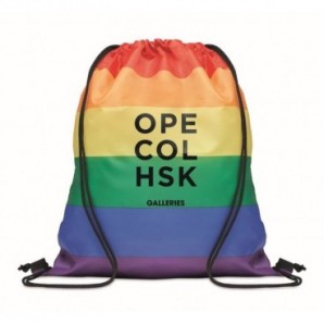 Bolsa cuerdas rainbow de RPET