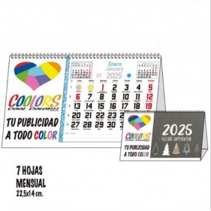 Calendario Maxi 2025 Lateral espiral 7 hojas