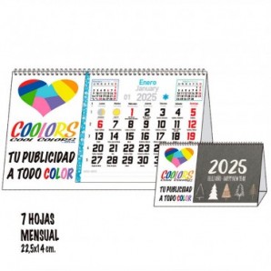 Calendario Maxi 2025 Lateral espiral 7 hojas