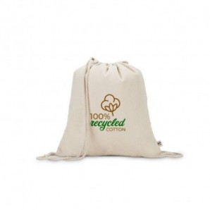 Bolsa mochila 100% algodón reciclado (180 g/m²)