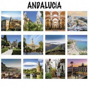 Calendario 2025 espiral mensual 7h Andalucía - vista 2