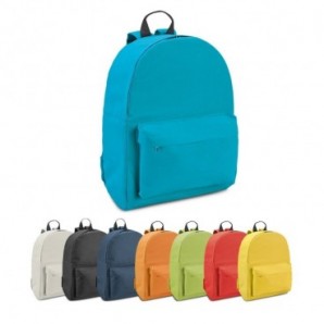 Mochila en poliéster con bolsillo frontal - vista 2