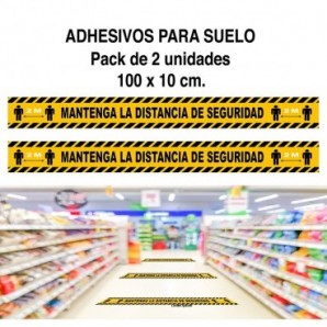 Adhesivo suelo vinilo Distancia Pack de 2