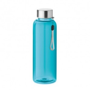 Botella de Tritán y tapa con cordón Azul transparente