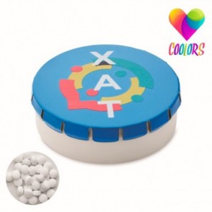 Caja de caramelos personalizada menta sin azucar