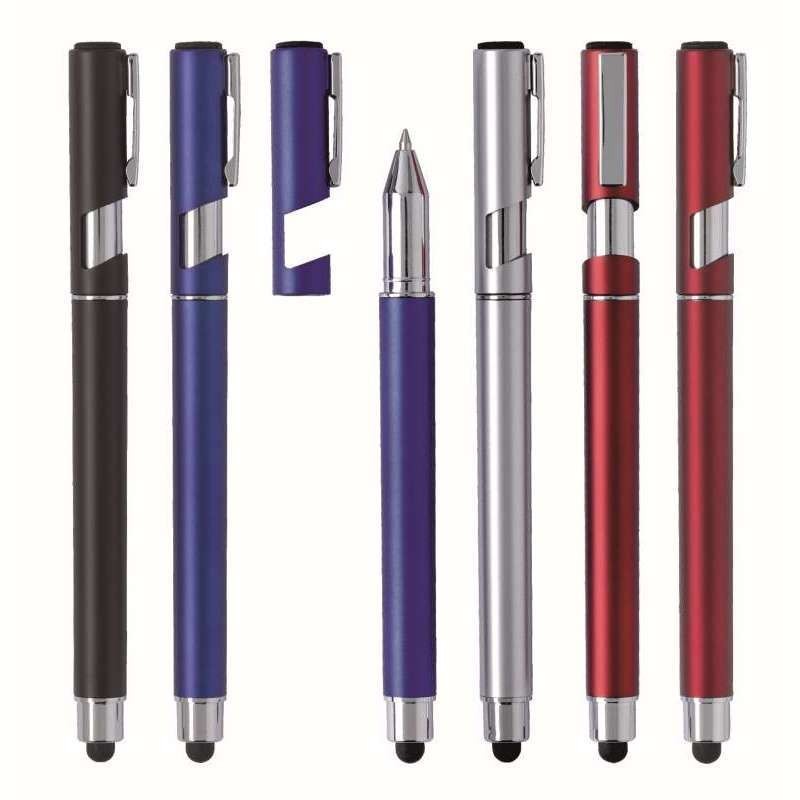 Bolígrafo de plástico Tasti con soporte móvil