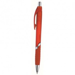 Bolígrafo de plástico Braxi Rojo