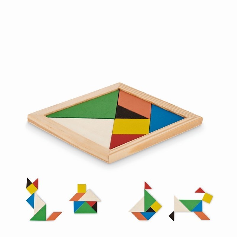 Rompecabezas Tangram de madera