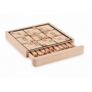 Juego de mesa sudoku de madera