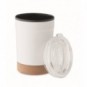 Vaso doble pared 300ml acero y corcho - vista 2