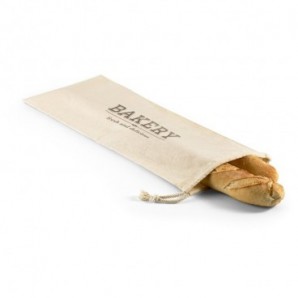 Bolsa de algodón para pan con cordón