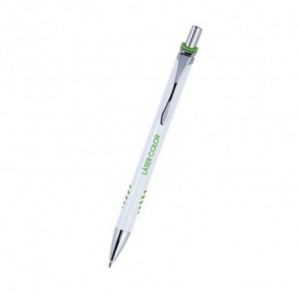 Bolígrafo de aluminio Xerus láser color Verde