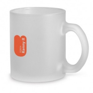 Taza de vidrio 340 ml mate