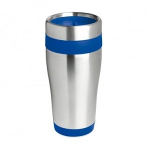 Taza térmica en acero inoxidable con tapa