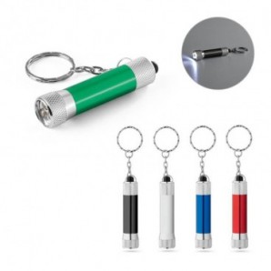 Llavero de aluminio reciclado con linterna led