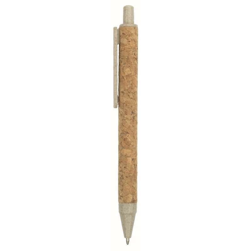 Bolígrafo de corcho y caña de trigo