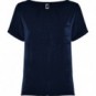Camiseta Maya manga corta escote amplio Azul marino