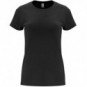 Camiseta Capri manga corta entallada color Negro