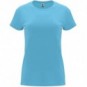 Camiseta Capri manga corta entallada color Turquesa