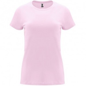 Camiseta Capri manga corta entallada color Rosa claro