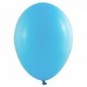 Pack globos de 25 cm + varillas + inflador manual Azul celeste