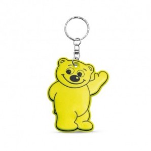 Llavero fluorescente con forma de oso