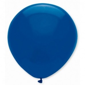 Globos de látex personalizados 35 cm diám. redondo Azul marino