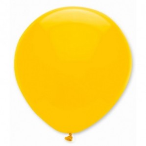 Globos de látex personalizados 35 cm diám. redondo Amarillo