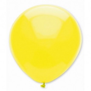 Globos de látex personalizados 35 cm diám. redondo Amarillo limón