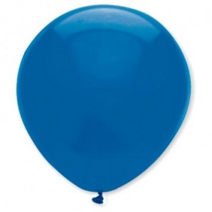 Globos de látex personalizados 35 cm diám. redondo Azul