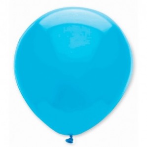 Globos de látex personalizados 35 cm diám. redondo Azul celeste