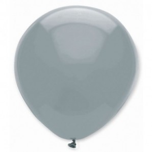 Globos de látex personalizados 35 cm diám. redondo Gris