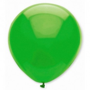 Globos de látex personalizados 35 cm diám. redondo Verde