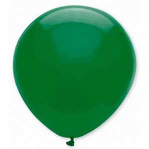 Globos de látex personalizados 35 cm diám. redondo Verde botella