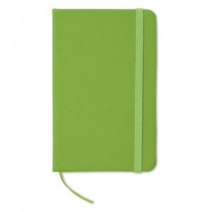 Cuaderno A6 tapa blanda a rayas Verde lima
