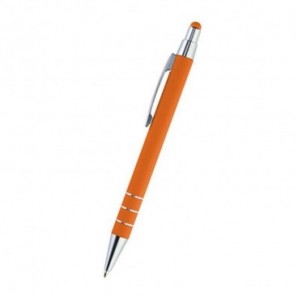 Bolígrafo de aluminio Kauri con puntero Naranja