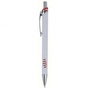 Bolígrafo de aluminio Xerus láser color Rojo