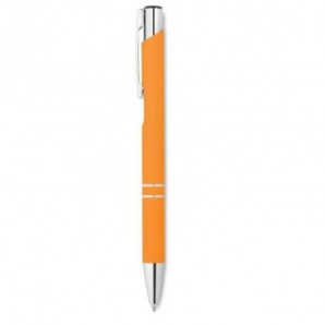 Bolígrafo con acabado caucho Naranja