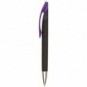 Bolígrafo de plástico con acabado gomoso Violeta
