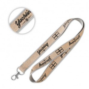 Lanyards personalizados sobrecapa de purpurina
