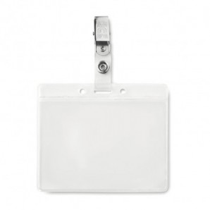 Identificador PVC con clip metálico