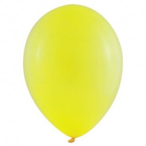 Pack globos de 25 cm + varillas + inflador manual Amarillo limón