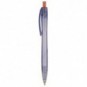 Bolígrafo de RPET con pulsador de color Hevian Naranja